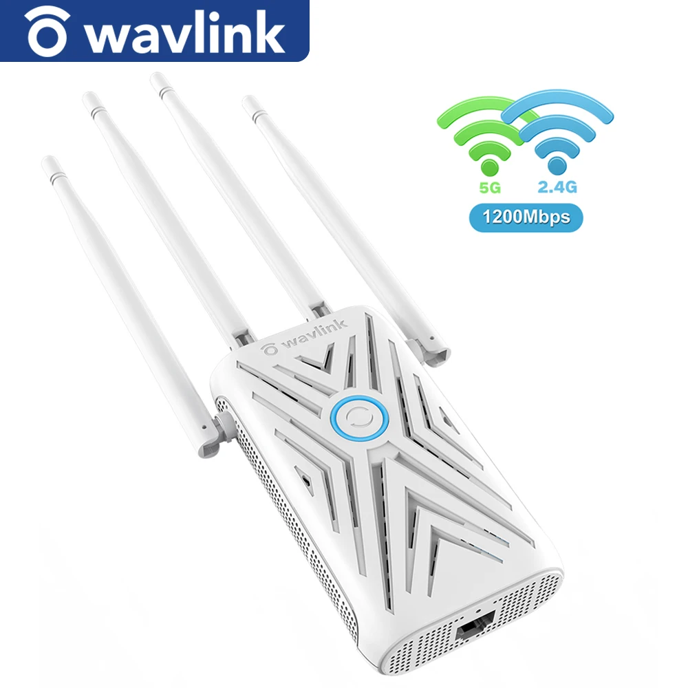 Wavlink AC 1200 двухдиапазонный Wi-Fi ретранслятор 2 4G \ 5G WiFi удлинитель 4 × 5 дБи антенны