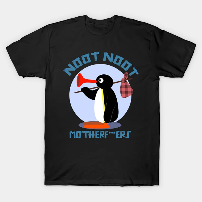 PINGU-NOOT MOTHERF* ERS футболка Pingu футболка meme pingu крутые цитаты поп-культура аниме юмором милый пингвин noot