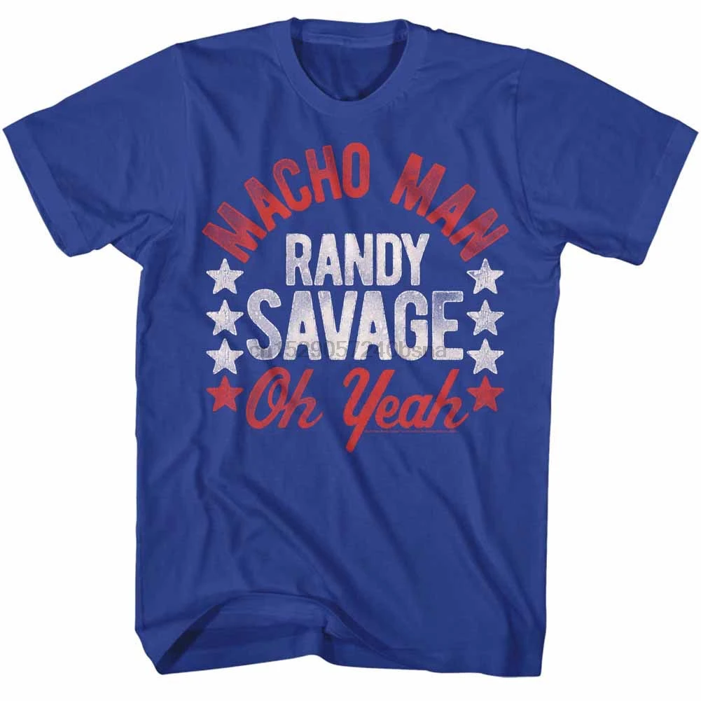 

Macho Man Randy Savage Wrestling T-Shirt 100% Royal Cotton New in Shirts Homme Novelty T shirt Men
