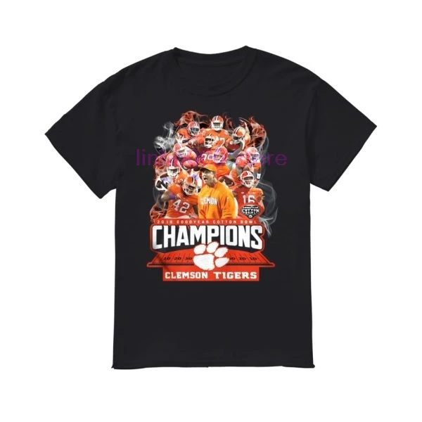 GILDAN брендовая мужская рубашка Clemson National Championship и женская футболка с принтом