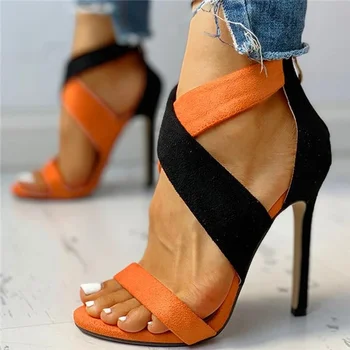 

Women Shoes Sandals Summer Low Heel Shoes PU Leather Gladiator Luxury Shoes Women Designers Zapatos De Mujer LP023