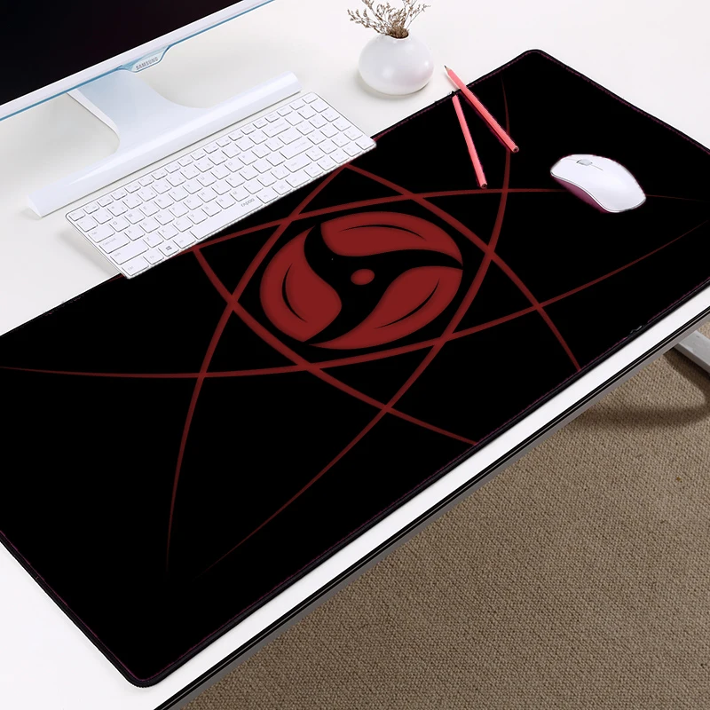 Аниме Коврик для мыши Naruto Sha Rinn Gann с рисунком, коврик для мыши Uzumaki Naruto Tablemat, клавиатура для ноутбука, компьютерные игровые коврики - Цвет: 300x700x2