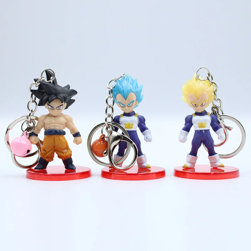 6-10 см 21 шт./партия Аниме Figura Dragon Ball Z брелок Vageta Friza Ultra Instinct Goku фигурка Статуэтка из ПВХ игрушки