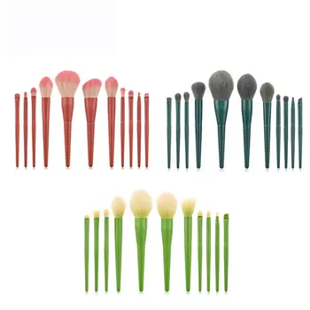 

3Color Popular Style 11pcs Makeup Brush One Set Brushes Tools Kit Power Foundation Blush Eye Shadow Blending Cosmetic Brush