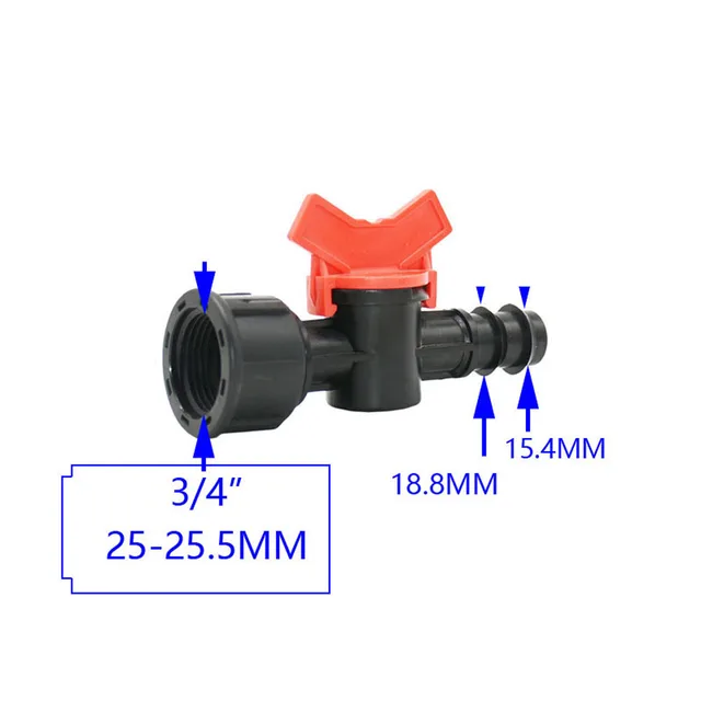 8 Mm/10 Mm/12 Mm/14 Mm/16 Mm/19 Mm Pe Tömlőkert Csap 1/2 3/4 Szál Öntözőszelep Használjon Kerti Tömlő Űrtartalmú Hordót - Image 3