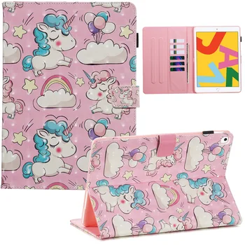 

Cute Cartoon Unicorn Flip Case for iPad 10.2 Case 2019 A2197 iPad 7th Gen Cover PU Leather Stand Case for iPad 2019 10.2 Case