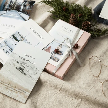 

Traveler postcard set to Finland literature and art message blessing greeting card gift greeting card combination birthday card
