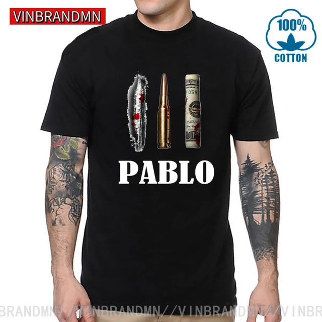 Parody Plata O Plomo Tshirt Men Funny Guardfather Pablo Escobar T ...