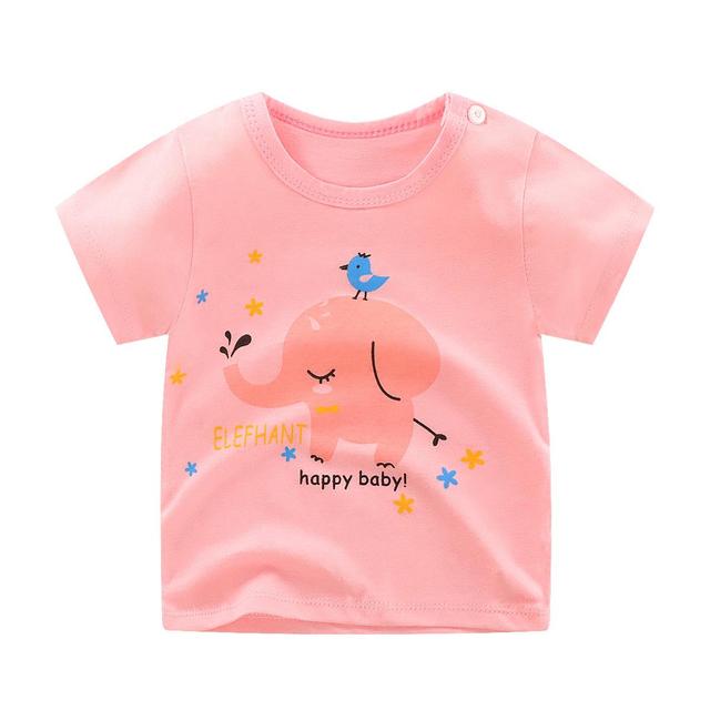 Girl T Shirt Summer Baby Boys Cotton Tops Toddler Tees Clothes Children Clothing Cartoon T-shirts Short Sleeve Casual Wear