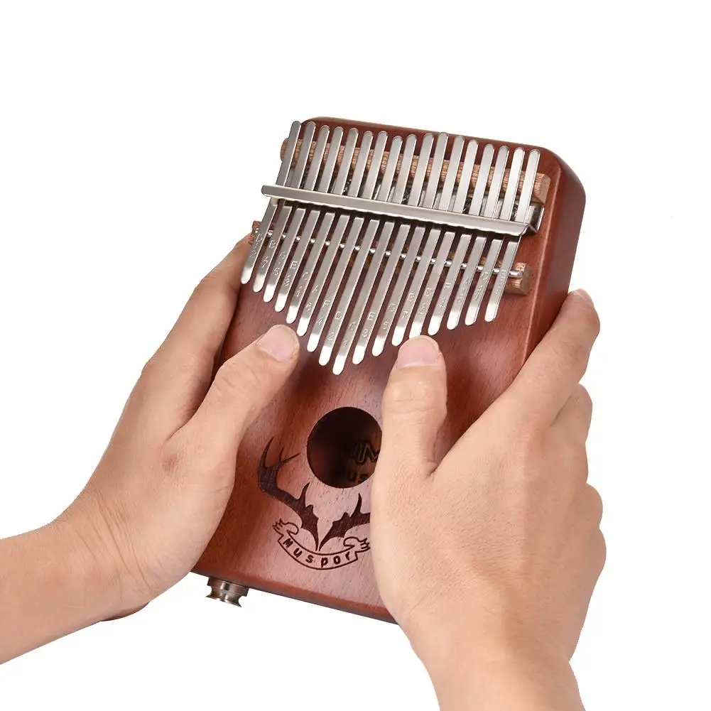 17 клавиш Kalimba большой пианино высококачественный корпус из красного дерева