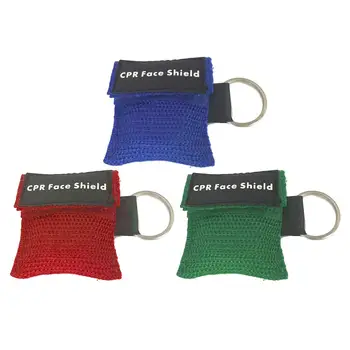 

First Aid Mini CPR Keychain Mask / Face Shield Barrier Kit Health Care KU