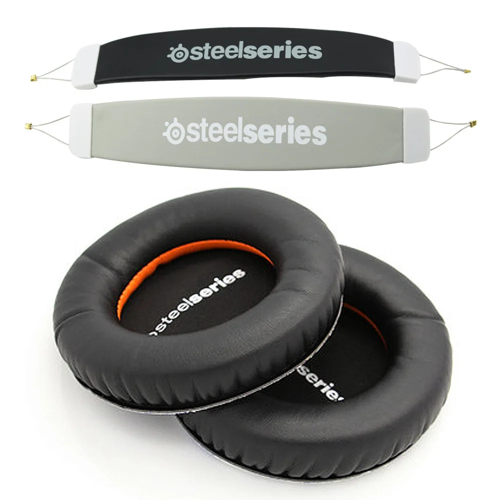 Для Steelseries Siberia V1 V2 V3 гарнитура с губкой, чехол для наушников, сменные пенопластовые подушечки+ оголовье амбушюры