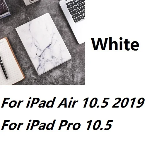 Жесткий мраморный защитный чехол для iPad Air12 Mini12345 iPad234 iPad 9,7 дюймов Air Pro 10,5 iPad 10,2 - Цвет: For iPad 10.5 W