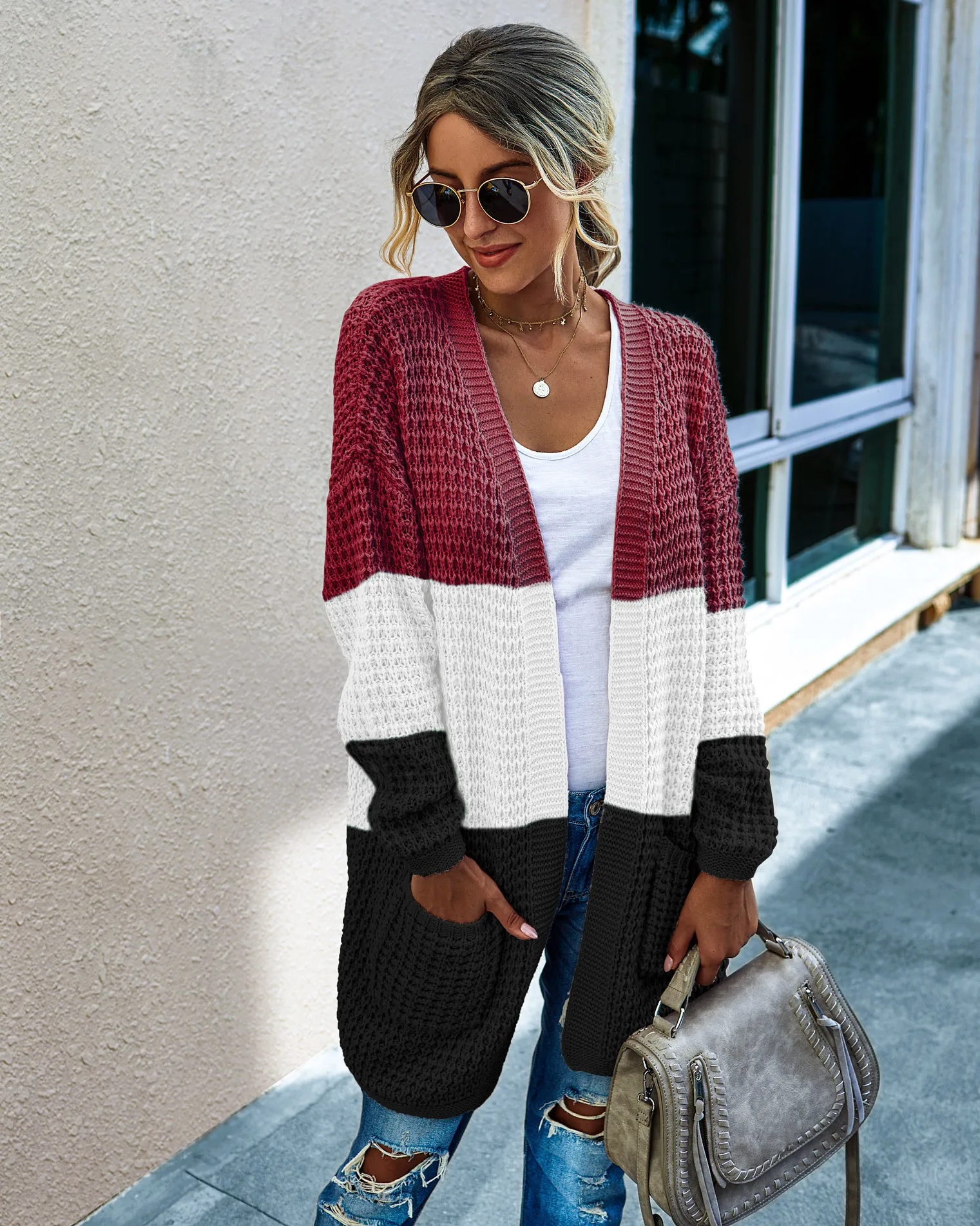 

Woman Sweaters Fall 2020 Women Clothing Streetwear Computer Knitted Cardigans Sweater Long Sleeve Cardigan Lady Sweater Tops