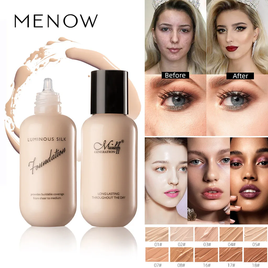 

55ML Perfect Beauty New 30ml Foundation Soft Matte Long Wear Oil Control Concealer Liquid Foundation Cream Fashion Makeup Womens