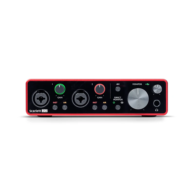 Звуковая карта Behringer UMC202HD с аудио интерфейсом электрическая гитара запись в