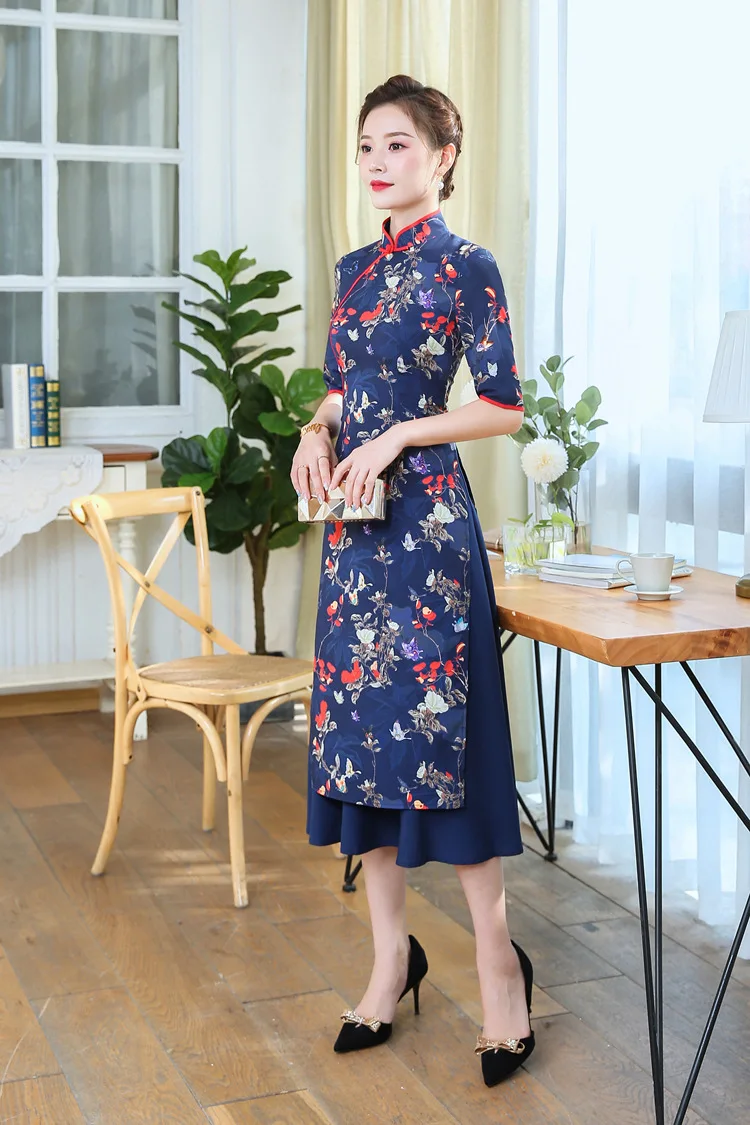 Бутик cheongsam Вьетнам aodai платье для женщин