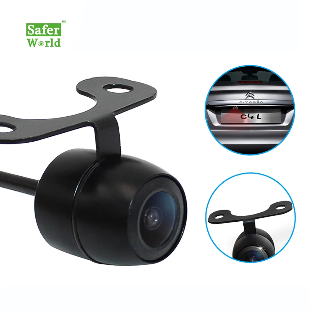 

170 Degree View Angle Car Backup Reverse Camera 12V Voltage With Rarking Reference Guide Line