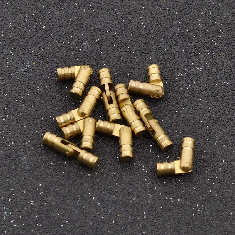

Copper Hinge Cabinet Barrel Brass Invisible Pure Wooden Case Hardware Mini 10Pcs Box Concealed 15mm-30mm