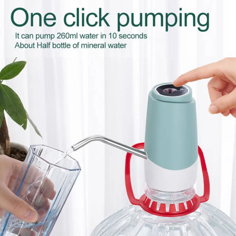 Water Bottle Pump Usb Charging Automatic Drinking Water Pump Portable Electric Water Dispenser Switch For Water Pumping Device