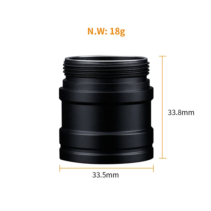 1 шт. Wi-Fi фонарь ET25 P25 DIY фонарик Расширенная трубка от 26350 до 26650 аккумуляторная