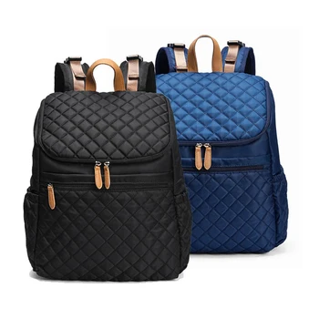 

Fashion Diaper Bag Mommy Backpack Pure Color Mommy Travel Backpacks Large Nylon Maternity Baby Care Nursing Diaper Bags BLACK