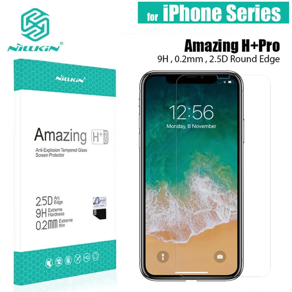 Закаленное стекло для iPhone 12 Pro Max Mini 11 Xs Xr X SE 2020 8 7 6S 6 Plus защита экрана Nillkin 3D полное