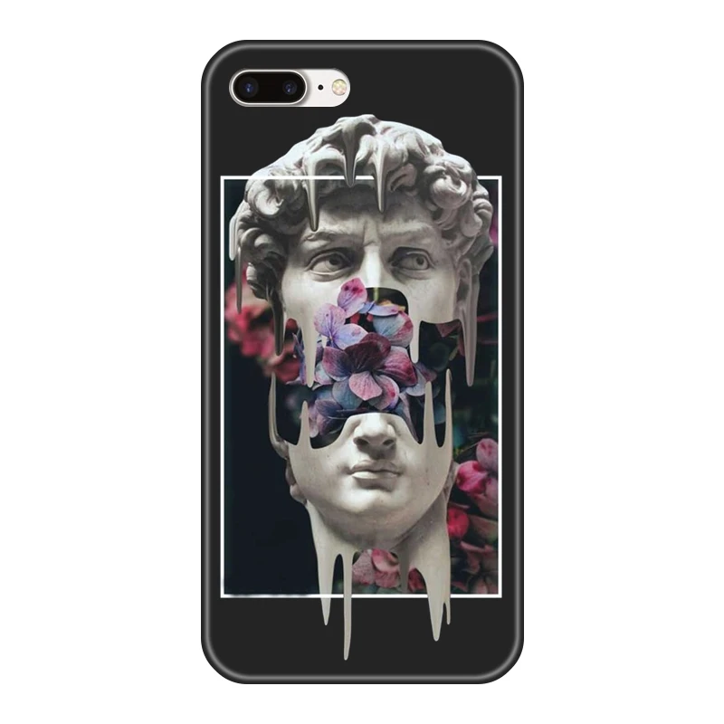 Мягкий силиконовый чехол из ТПУ для телефона Apple iPhone 6 S 6 S 7 8 X XR XS Max Medusa Art David Back чехол для iPhone 8 7 6 S 6 S Plus