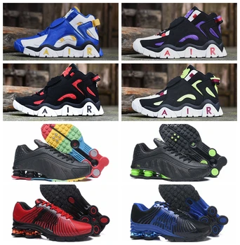 

NEW SHOX TL Running Shoes for men Clay Triple Black Blue Metallic Silver Sunrise University Red White sneakers MAX Eur40-46