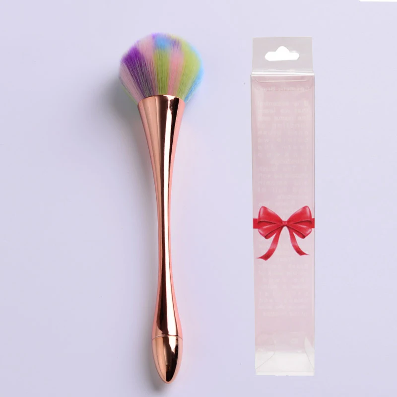 20x5 rose gold 1 шт., Кисть для макияжа с ручкой, косметическая кисть для основы, пластиковая ручка, кисть для румян, тени для век, рассыпчатая пудра, инструмент для макияжа - Handle Color: 20x5 rose gold