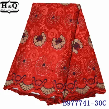 

African Dry Lace 5 Yards/Pieces Swiss Voile Lace In Switzerland Embroidered Lace With Stones Beautiful 2020 Cotton Lace Fabric
