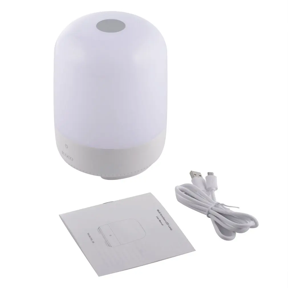 

Multi-function Portable Vibrant Rechargeable Dimmable Smart Bedside LED Lamp Atmosphere Sensor Table Desk Light
