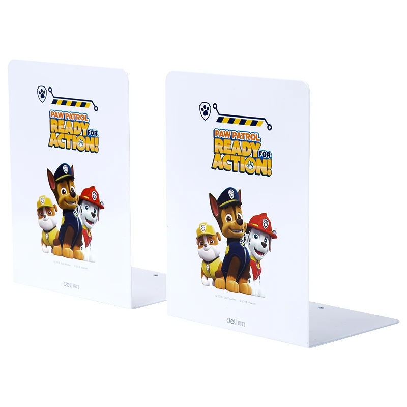 

Deli Paw Patrol Series Metal Book Textbook Organizer Bookend Color Random Book Stand Holder Oficina Boekensteun School Stuff