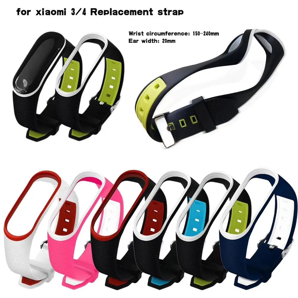Браслет для Xiaomi mi Band 3 4 ремешок для спортивных часов часы силиконовый браслет для Xiaomi mi Band 3 4 3 браслет mi Группа 4 3 ремень