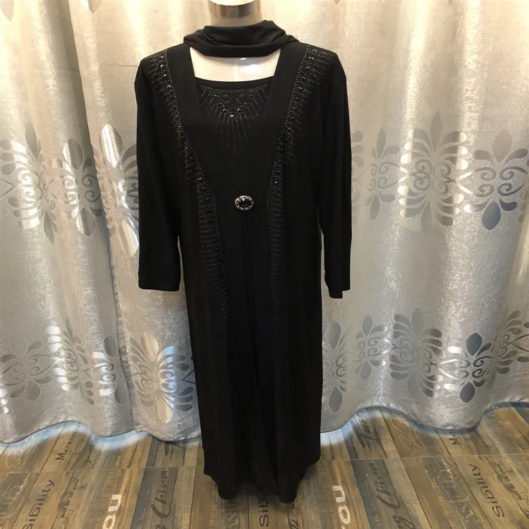 3 Мусульманский бисероплетенный хлопковый кардиган abaya вечернее платье кимоно длинные халаты Jubah Дубай Ближний Восток Рамадан Арабские исламские костюмы - Цвет: 3