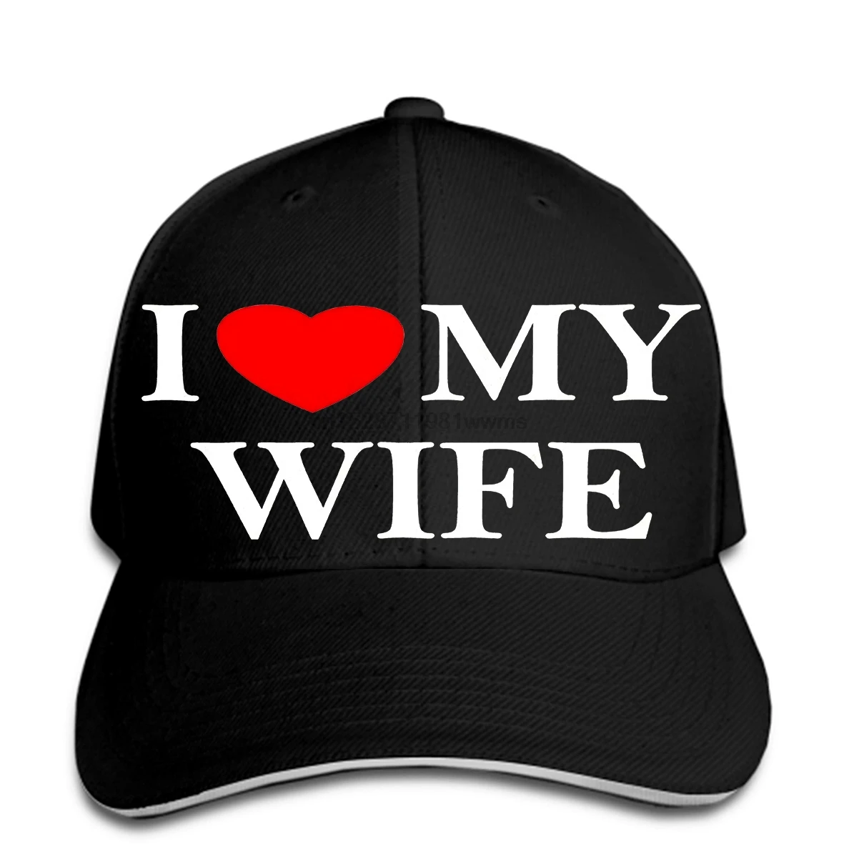 Бейсбольная кепка с надписью «I Love My Wife»,, Мужская бейсболка из натурального материала