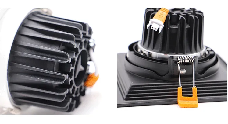 led格栅灯嵌入式方形单头筒灯网格铝格栅葡萄架天花斗胆灯15x15cm-tmall_10