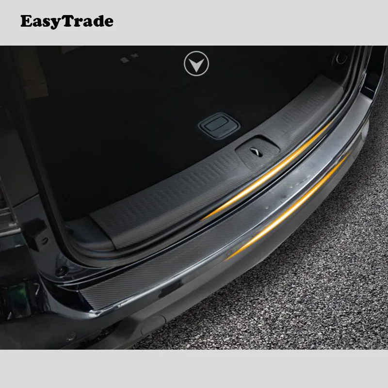 Защитная Накладка на порог для задней двери автомобиля анти-потертость багажник кожаная наклейка для Аксессуары для Jeep Compass автомобильные аксессуары