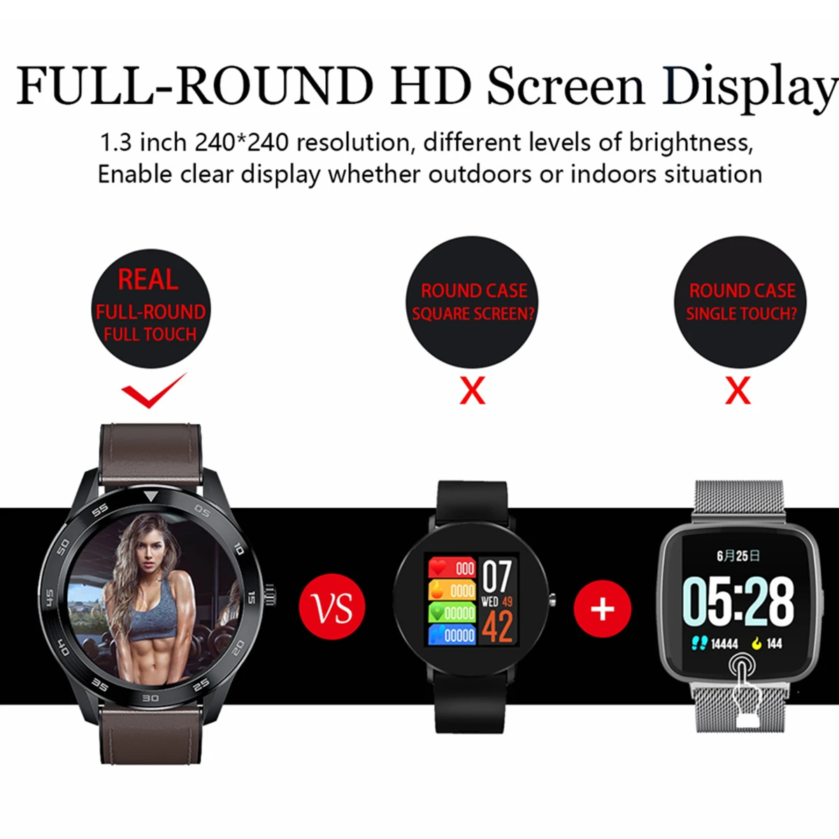  LYKRY DT98 Bluetooth Call Smart Watch Full Screen Touch IP68 Waterproof PPG Heart Rate Blood Pressu - 4000144806596