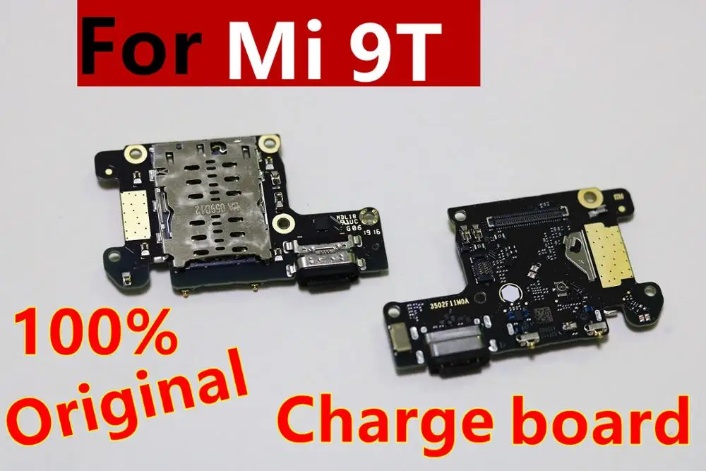 100% оригинал плата для зарядки Xiaomi Mi9T Mi 9t быстрая зарядка док станция разъем микро