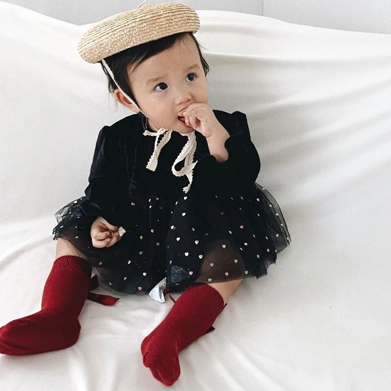 

Autumn Winter Newborn Baby Clothes Rompers For Baby Girls Jumpsuit Baby Kids Costume Infant Clothing Lovely Dress For 1-6t Girls
