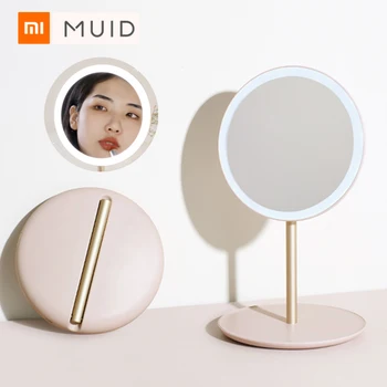 

Xiaomi MUID Foldable LED Makeup Mirror Portable Travel Cosmetic Mirror With Light Brightness Adjustable Dressing Table Lamps