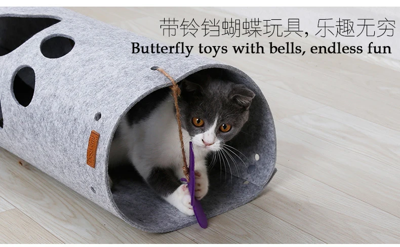 Туннель для кошек DIY в году можно сплести и сложить. Кошачьи игровые каналы, игрушки-головоломки, товары для домашних животных доступна, игрушка для кошек