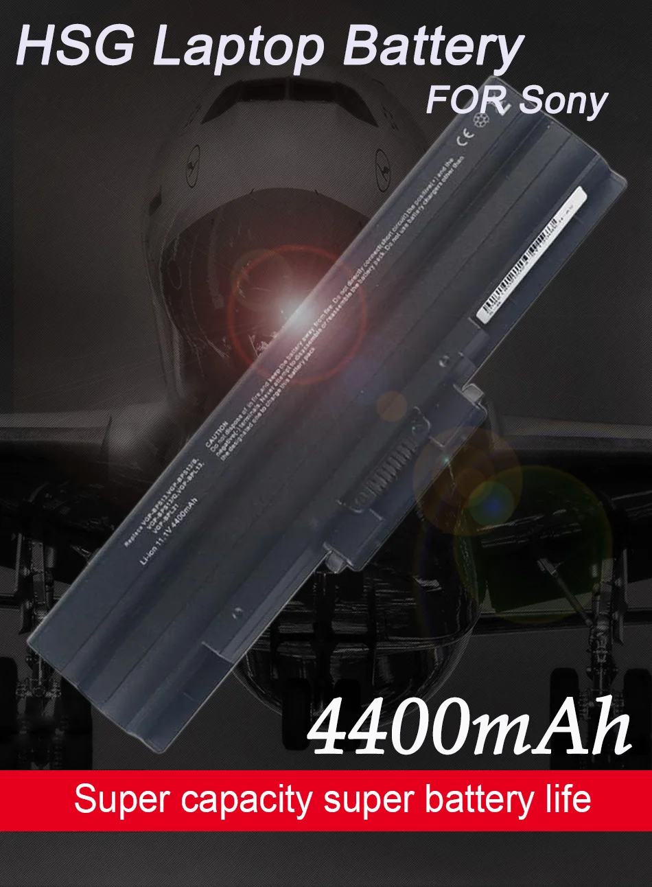 4400mAh 6 ячеистая для ноутбука Батарея для SONY VAIO VGP-BPS13/S VGP-BPS13A/S VGP-BPS21/S VGP-BPL21A VGP-BPS13A/B VGP-BPS21B VGP-BPL13