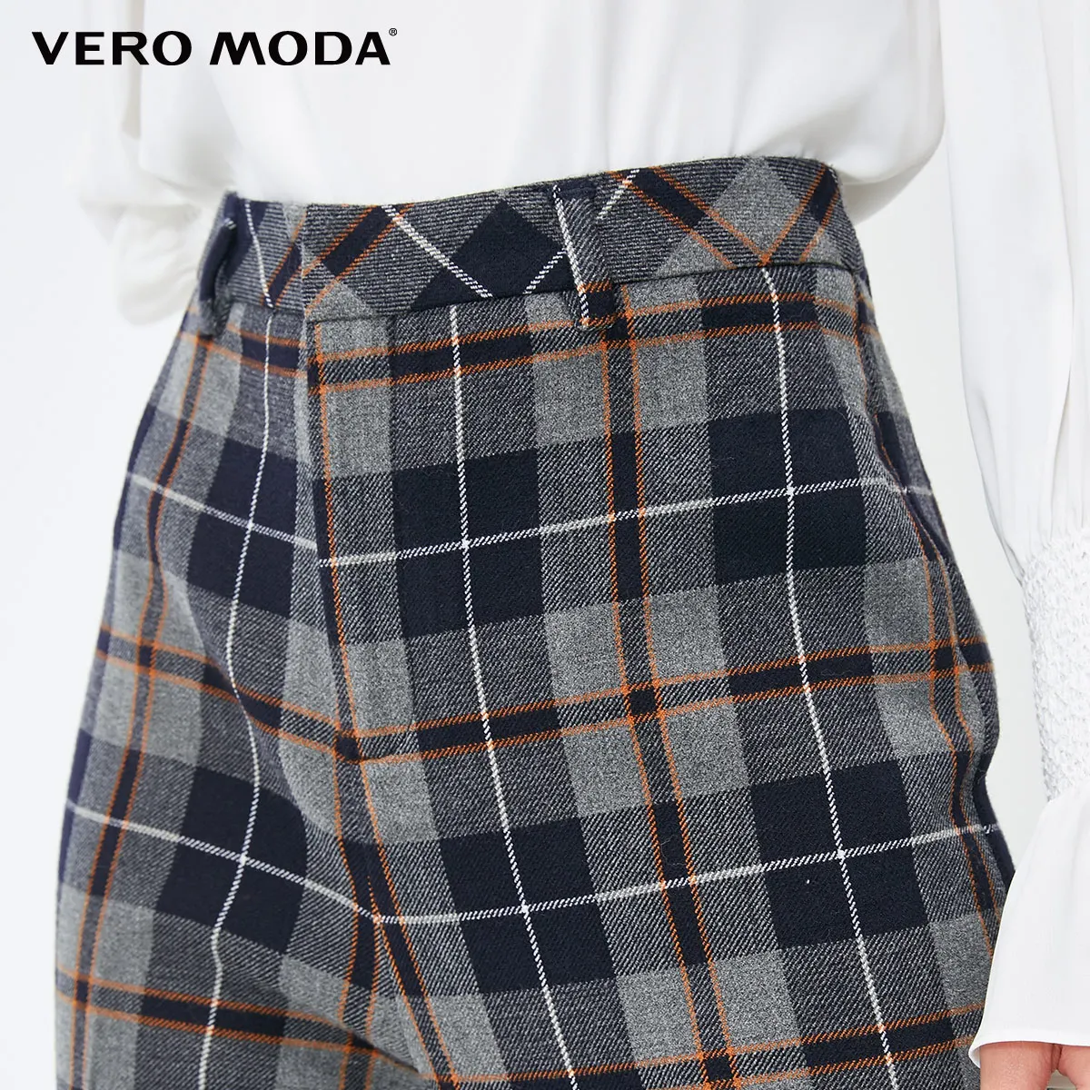 Vero Moda зимние женские длинные клетчатые брюки | 31916J514