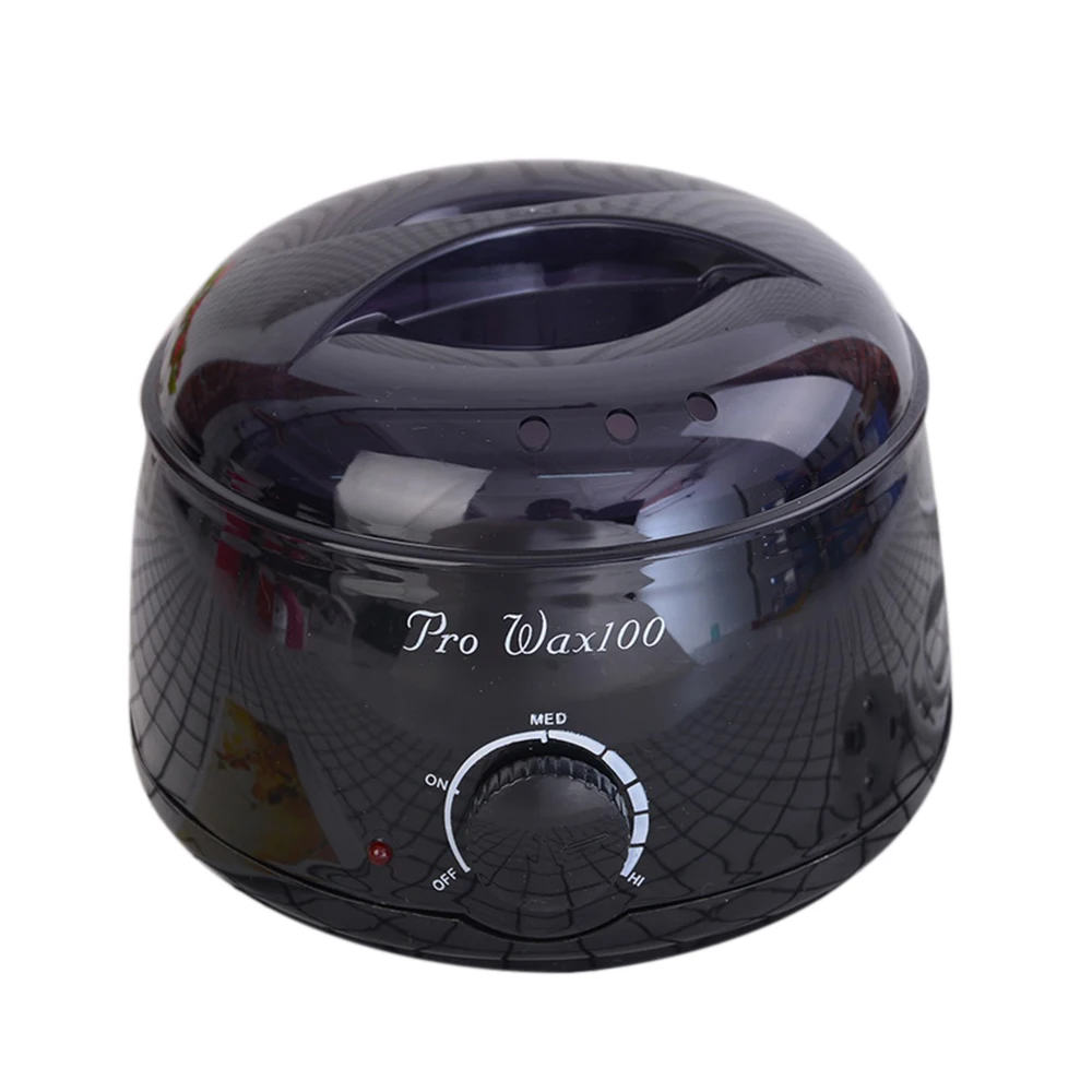black US 100W 500C JuneJour подогреватель для воска ног Мини ручной воск нагреватель Эпилятор перезаряжаемый Аппарат Для Депиляции Тела Волос Melter нагреватель - Цвет: black US 100W 500C