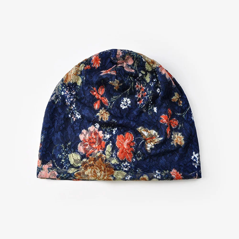 [AETRENDS] осень 2017 г. кружевные вязаные шапочки цветочные шляпы для Для женщин женские сутулиться шапки Шапка-бини Z-5346