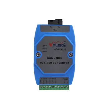 

ADM-3320 CanBus to fiber 2 channel CAN optical transceiver, support fire host networking, communication rate 5 ~ 300Kbps