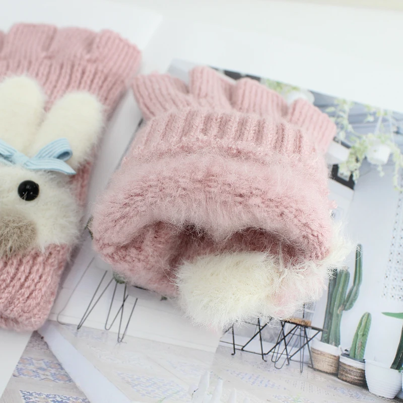 Зимние женские перчатки без пальцев Guantes Femme перчатки luvas теплые рукавички пэчворк Handschuhe для студентов и девушек Рождественский подарок