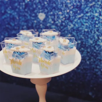

10/Pack Party Wedding Birthday Supplies Mousse Dessert Pentagram Cups Disposable Plastic Tableware Tiramisu Pudding Cake Cups